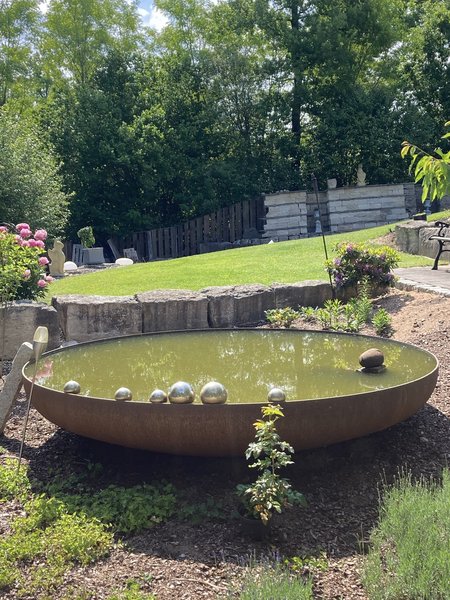 Vogeltränke groß Pflanzschale