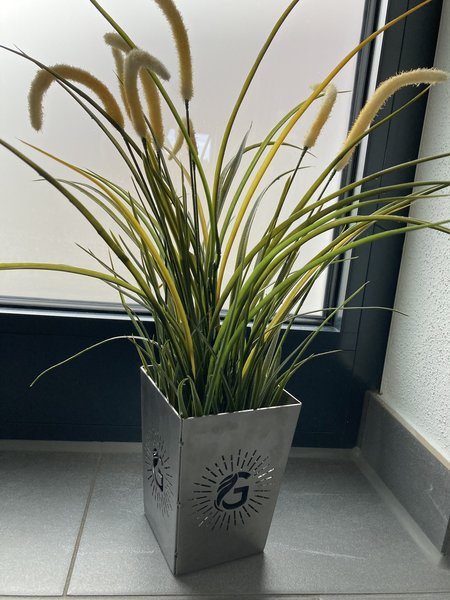 Feuerschale als Pflanztopf